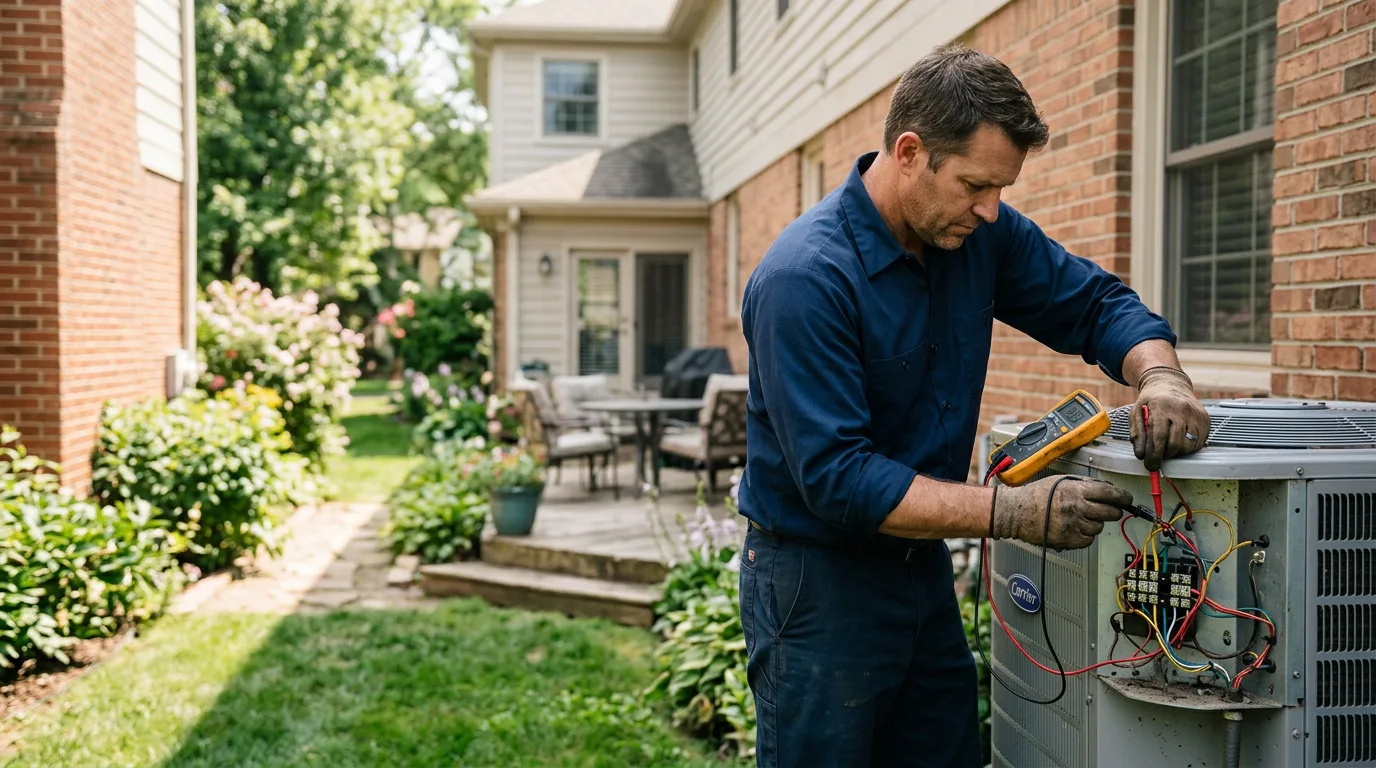HVAC technician working near Rocheport, MO